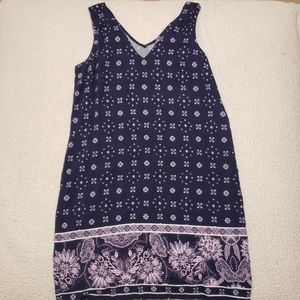 Floral V-Neck Swing Dress
